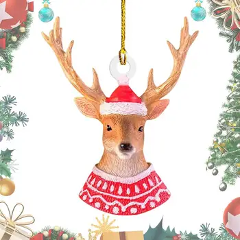 Nádherné Vianočné Ozdoby Roztomilé A Zábavné Veverička, Zajac Elk Vták Prívesok Roztomilý Holiday Home Party Dekorácie